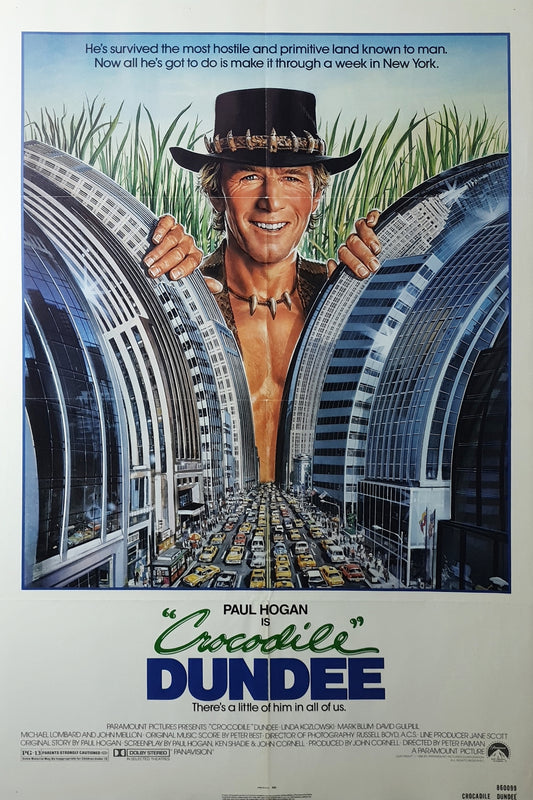 Crocodile Dundee Original 1986 One Sheet Movie Poster