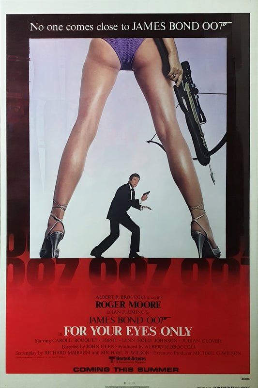 James Bond For Your Eyes Only Original Advance One Sheet unfolded