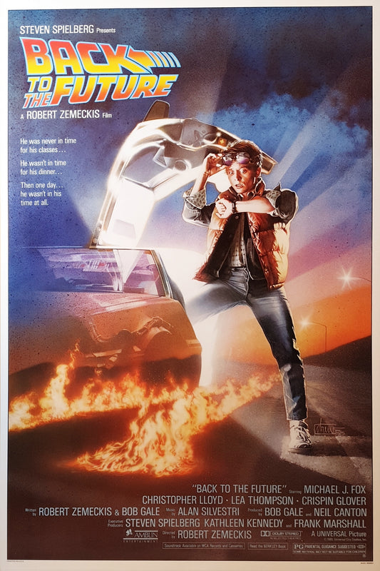 Back To The Future 1985 Studio Original One Sheet Movie Poster