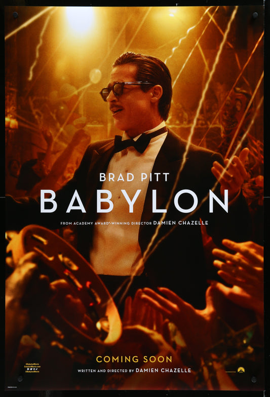 Babylon Advance One Sheet -  Brad Pitt