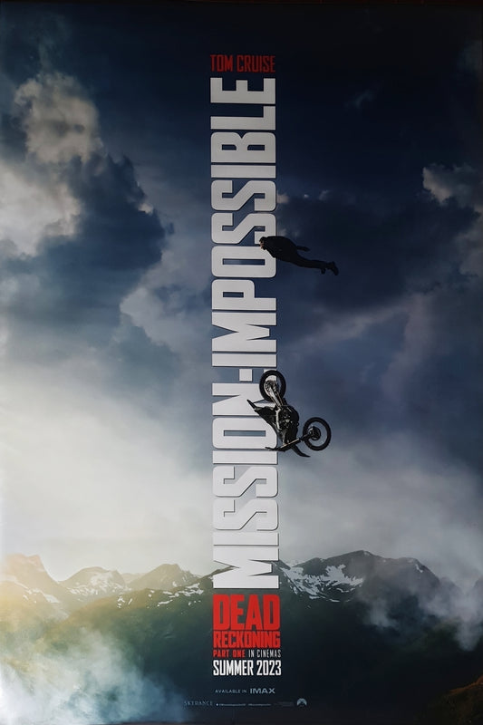 Misson Impossible Dead Reckoning Part 1 Double Sided One Sheet movie poster