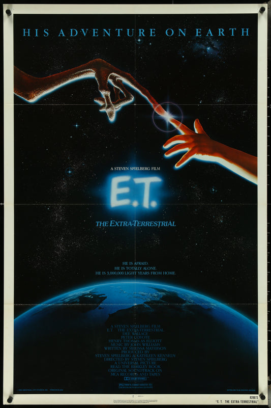 E.T. THE EXTRA TERRESTRIAL Original NSS style 1sh 1982 Steven Spielberg classic