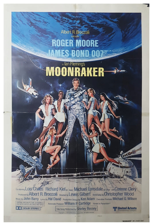 James Bond Moonraker Original One Sheet International Movie poster