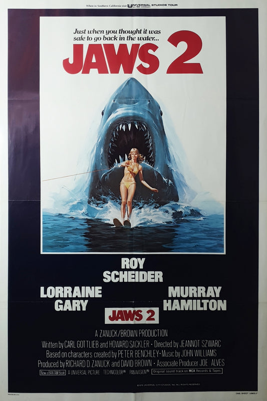 Jaws 2 1978 Original One sheet movie poster