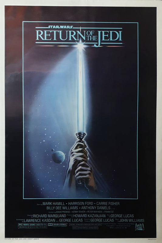 Star Wars Return of the Jedi 1983 Advance One Sheet Movie Poster
