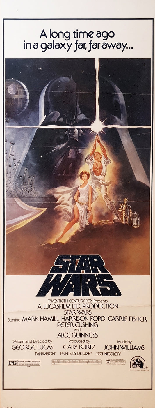 Star Wars A New Hope 1977 Insert . Very Rare Movie poster