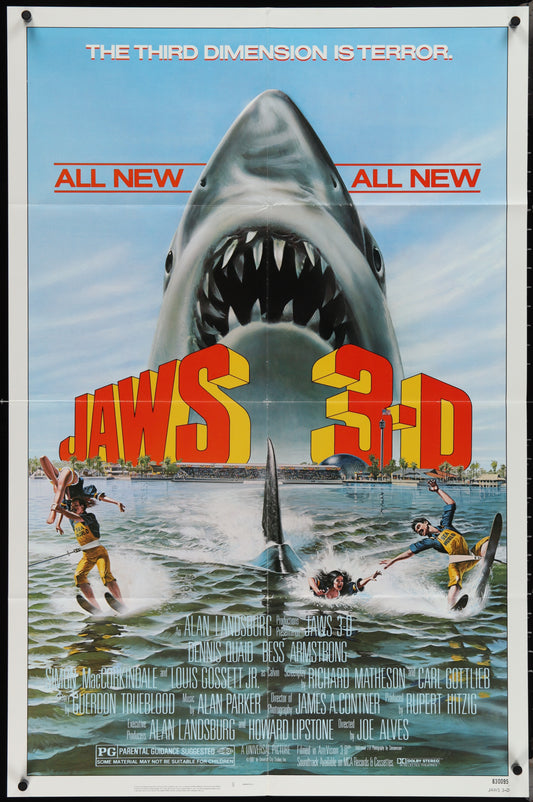 Jaws 3D Original One Sheet 1983