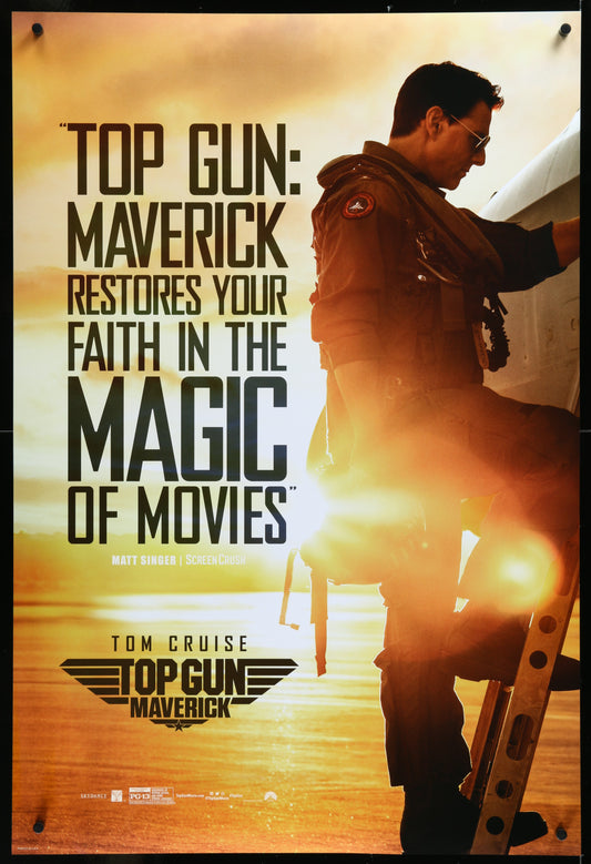Top Gun Maverick Reviews 2023 Original One Sheet Movie Poster
