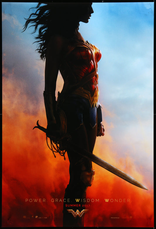 Wonder Woman 2017 Profile Advance One Sheet Cinema Poster